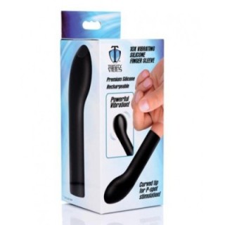 DEDAL 10X VIBRATING CURVED SILICONE FINGER MASSAGER