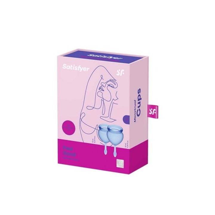 COPA MENSTRUAL SATISFYER FEEL GOOD MENSTRUAL CUP DARK BLUE